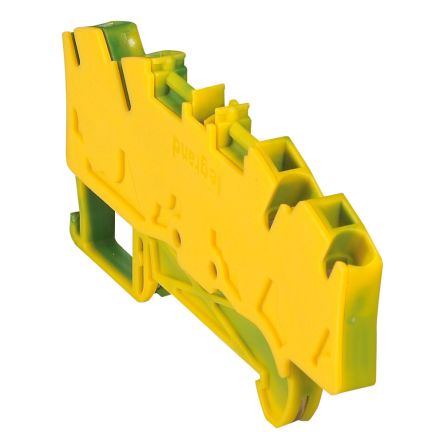 Legrand 0 372 79 Green, Yellow, 4mm², Spring Terminal Termination [0 372 79]; 266-3281