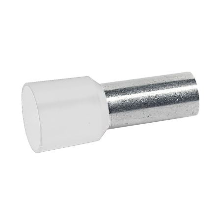 Legrand, Starfix Insulated Ferrule, 12mm Pin Length, 6.3mm Pin Diameter, White [0 376 70]; 266-3321