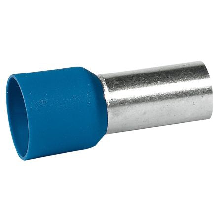 Legrand, Starfix Insulated Ferrule, 20mm Pin Length, 11.1mm Pin Diameter, Blue [0 376 78]; 266-3325