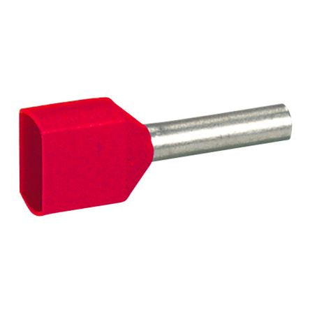 Legrand, Starfix Insulated Ferrule, 8mm Pin Length, 2.35mm Pin Diameter, Red [0 376 88]; 266-3326