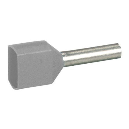 Legrand, Starfix Insulated Ferrule, 10mm Pin Length, 3.3mm Pin Diameter, Grey [0 376 90]; 266-3328