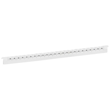 Legrand Cable Marker, Black on White, Pre-printed "Earth Symbol", 0.8 → 2.2mm Cable, for Closed-Ring Tracking [0 379 60]; 266-3353