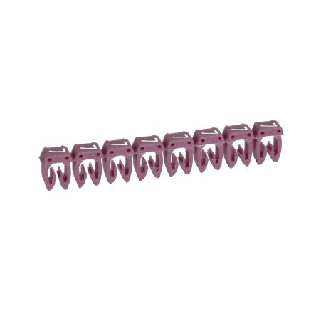 Legrand CAB3 Clip On Cable Marker, White on Violet, Pre-printed "7", 3.8 → 5mm Cable, for Marking of Wiring, [0 382 37]; 266-3373