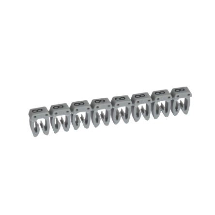 Legrand CAB3 Clip On Cable Marker, Black on Grey, Pre-printed "8", 3.8 → 5mm Cable, for Marking of Wiring, [0 382 38]; 266-3374
