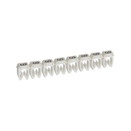 Legrand CAB3 Clip On Cable Marker, Black on White, Pre-printed "9", 3.8 → 5mm Cable, for Marking of Wiring, [0 382 39]; 266-3375