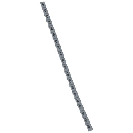 Legrand Clip On Cable Marker, Black on Grey, Pre-printed "8", for Cable, 0 384 08 [0 384 08]; 266-3410