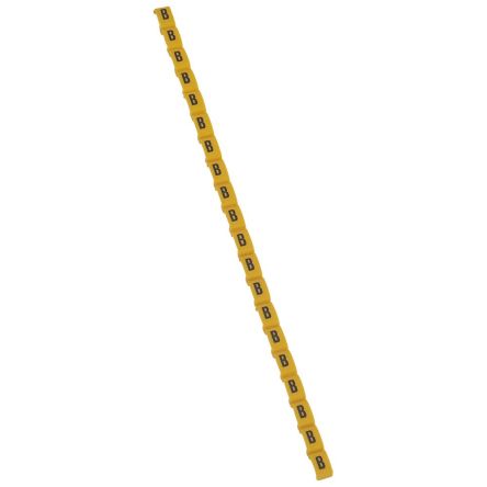 Legrand Clip On Cable Marker, Black on Yellow, Pre-printed "B", for Cable, 0 384 11 [0 384 11]; 266-3413