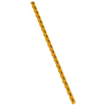 Legrand Clip On Cable Marker, Black on Yellow, Pre-printed "I", for Cable, 0 384 18 [0 384 18]; 266-3419