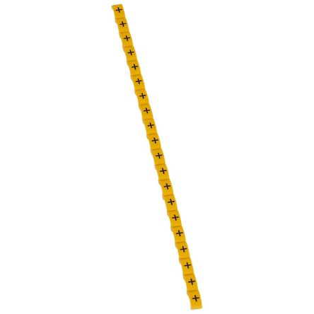 Legrand Clip Tag Cable Marker, Black on Yellow, for Cable, 0 384 42 [0 384 42]; 266-3437