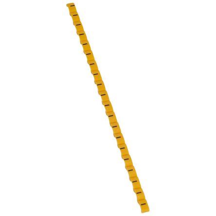 Legrand Clip Tag Cable Marker, Black on Yellow, for Cable, 0 384 43 [0 384 43]; 266-3438