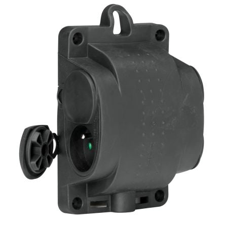 Legrand IP44 Black 2P+E Socket Socket, Rated At 16A No [0 504 80]; 266-3482