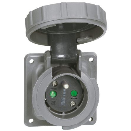 Legrand Grey 1 Gang Power Socket, 2 Poles, 16A [0 539 11]; 266-3518