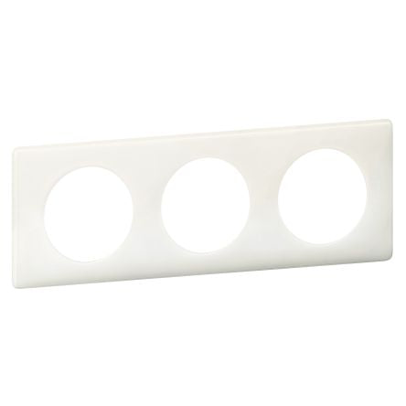 Legrand White 3 Gang Plastic Gang Plate [0 666 33]; 266-3539