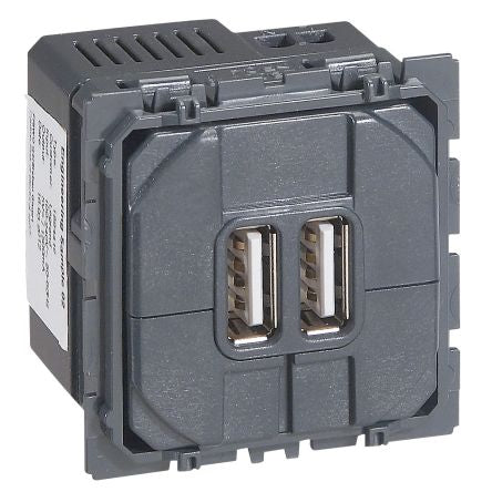 Legrand USB Socket, 3A, USB A, Indoor Use [0 674 62]; 266-3542