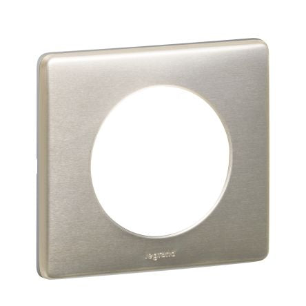 Legrand 1 Gang Metal Cover Plate [0 689 01]; 266-3559