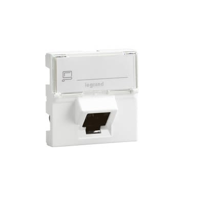 Legrand Mosaic Series RJ45 Socket, Flush Mount, Cat6 [0 765 05]; 266-3599