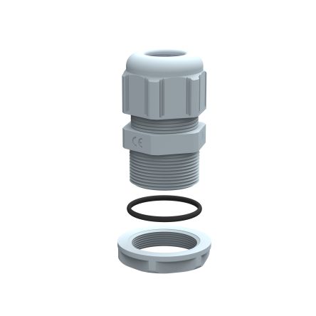 Legrand Grey Plastic Cable Gland, 6mm min., 12mm max., IP68 [0 980 28]; 266-3684