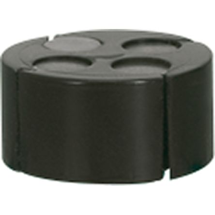 Legrand Black Rubber Cable Gland, 2mm min., 3.5mm max. [0 980 55]; 266-3690