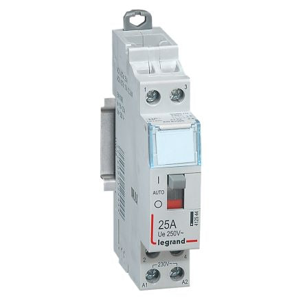 Legrand Contactor, 230 V Coil, 2-Pole, 25 A, 3 kW, 2NO [412544]; 266-3724