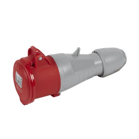 Legrand, P 17 Tempra Pro IP44 Red 2P+E Industrial Power Socket, Rated At 32A, 415 V No [555217]; 266-3736