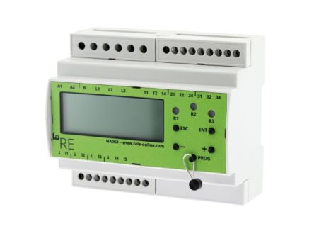 Tele Frequency, Voltage Mains and System Protection, 3 Phase, DIN Rail [NA003-M64]; 266-4272