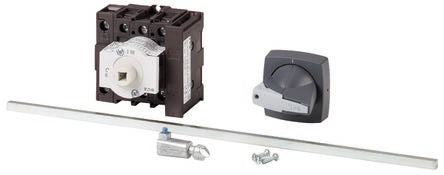 Eaton 4 Pole Rear Panel Isolator Switch - 25A Maximum Current, 11kW Power Rating, IP65 (Front) [172864 P1-25/M4/K1-PG/N/HI11]; 266-4658