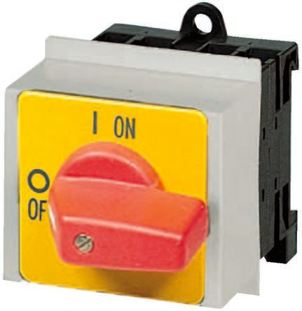 Eaton 4 Pole Panel Mount Isolator Switch - 25A Maximum Current, 11kW Power Rating, IP30 (Front) [017886 P1-25/IVS-RT/N]; 266-4666