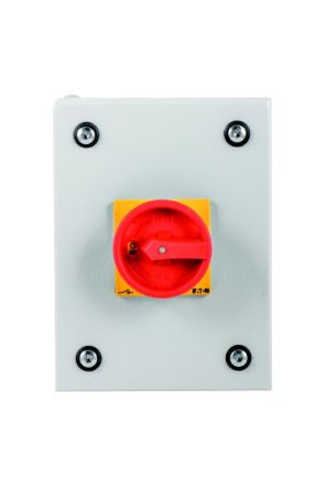 Eaton 3 Pole Surface Mount Isolator Switch - 25A Maximum Current, 11kW Power Rating, IP65 [197347 P1-25/SE1/SVB/HI11]; 266-4679