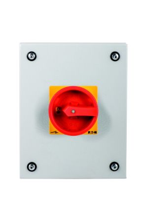 Eaton 3 pole + N Pole Surface Mount Isolator Switch - 63A Maximum Current, 30kW Power Rating, IP65 [197364 P3-63/SE3/SVB/N]; 266-4693