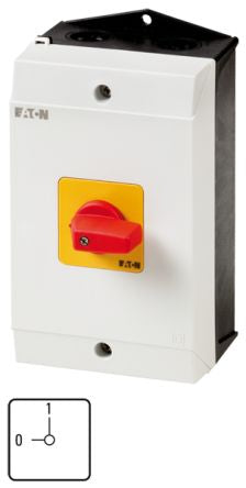 Eaton 4 Pole Surface Mount Isolator Switch - 25A Maximum Current, 11kW Power Rating, IP65 [207301 P1-25/I2-RT/N]; 266-4705
