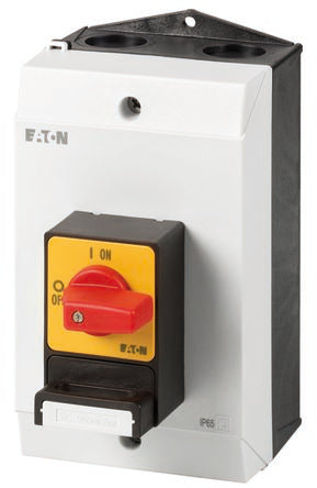 Eaton 3 Pole Surface Mount Isolator Switch - 25A Maximum Current, 11kW Power Rating, IP65 [207307 P1-25/I2/SVC(S)-RT]; 266-4712