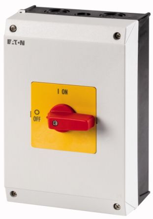 Eaton 3 Pole Surface Mount Isolator Switch - 32A Maximum Current, 15kW Power Rating, IP65 [207321 P1-32/I2-RT]; 266-4717