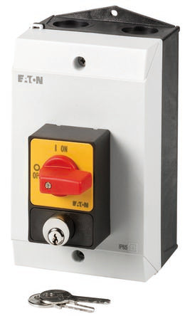 Eaton 3 Pole Surface Mount Isolator Switch - 32A Maximum Current, 15kW Power Rating, IP65 [207327 P1-32/I2/SVA(S)-RT]; 266-4722