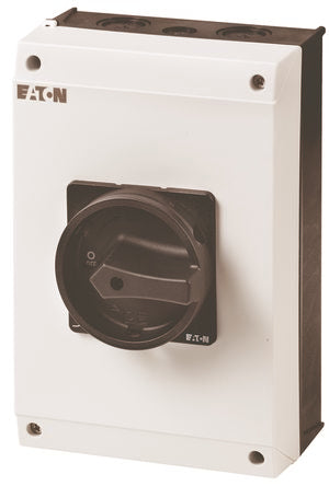 Eaton 3 pole + N Pole Surface Mount Isolator Switch - 63A Maximum Current, 30kW Power Rating, IP65 [207366 P3-63/I4-SI/N-SW]; 266-4745