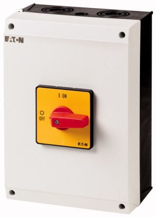 Eaton 3 pole + N Pole Surface Mount Isolator Switch - 100A Maximum Current, 55kW Power Rating, IP65 [207383 P3-100/I5-RT/N]; 266-4752