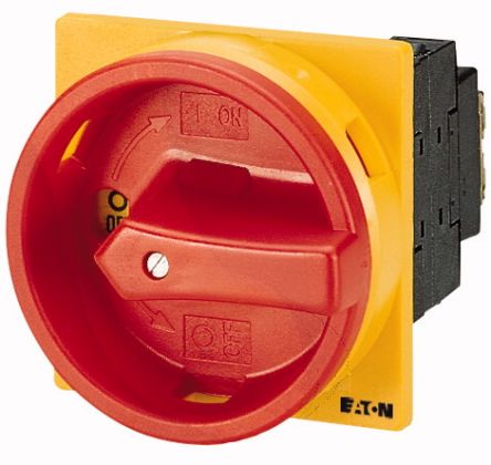 Eaton 3 Pole Flush Mount Isolator Switch - 32A Maximum Current, 15kW Power Rating, IP65 (Front) [072567 P1-32/EA/SVB/HI11]; 266-4867