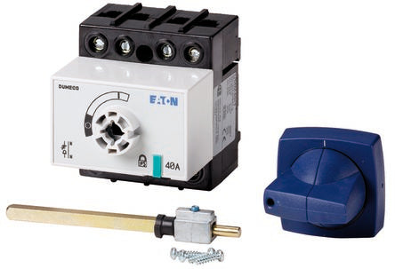 Eaton 3 pole + SN Pole Flush Mount Isolator Switch - 40A Maximum Current, 22kW Power Rating, IP20 [1314054 DMM-40/1+SK]; 266-4901