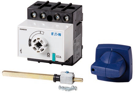 Eaton 4 Pole Flush Mount Isolator Switch - 63A Maximum Current, 30kW Power Rating, IP20 [1314160 DMM-63/4+SK]; 266-4908