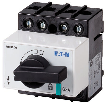 Eaton 4 Pole Surface Mount Isolator Switch - 63A Maximum Current, 30kW Power Rating, IP20 [1314162 DMM-63/4]; 266-4911