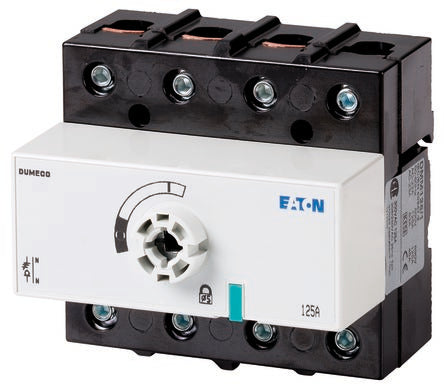 Eaton 3 pole + SN (direct Pole Surface Mount Isolator Switch - 125A Maximum Current, 59kW Power Rating, IP20 [1314203 DMM-125/1-SK]; 266-4912