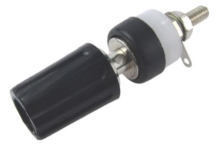 RS PRO 4mm Black Terminal Post, 60V dc, 15A, 4BA Thread [0]; 266-4929