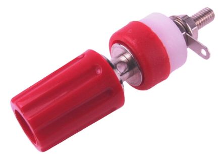 RS PRO 4mm Red Terminal Post, 60V dc, 15A, 4BA Thread [0]; 266-4931