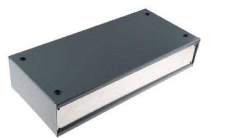 RS PRO Grey Cold Rolled Steel Instrument Case, 432 x 200 x 88mm [0]; 266-4937