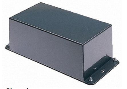 RS PRO Grey Cold Rolled Steel Instrument Case, 110 x 200 x 72mm [0]; 266-4954