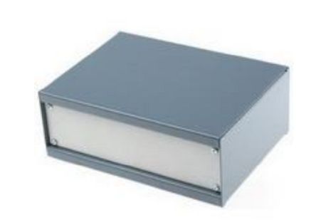 RS PRO Grey Cold Rolled Steel Instrument Case, 204 x 152 x 76mm [0]; 266-4955