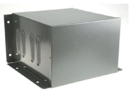 RS PRO Grey Steel Enclosure, Flanged, Grey Lid, 182 x 257 x 271mm [0]; 266-4960