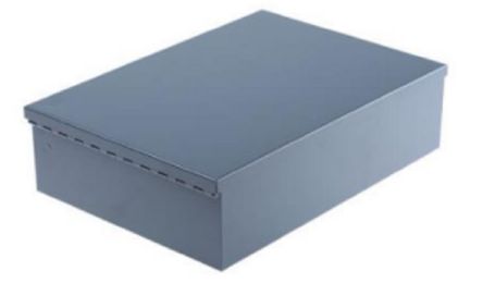 RS PRO Grey Steel Enclosure, Grey Lid, 315 x 225 x 85mm [0]; 266-4962