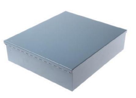 RS PRO Grey Steel Enclosure, Grey Lid, 330 x 290 x 85mm [0]; 266-4965