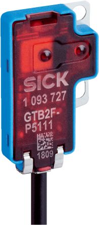 SICK Background Suppression Photoelectric Sensor, Miniature Sensor, 1 → 9 mm Detection Range [GTB2F-F5141]; 266-8047
