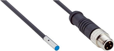 SICK Inductive Threaded Barrel Proximity Sensor, M8, 1 mm Detection, PNP NO, 10 → 30 V dc [IHM03-01BPSVR8K]; 266-8191